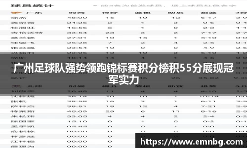 广州足球队强势领跑锦标赛积分榜积55分展现冠军实力
